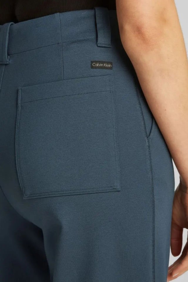 Calvin Klein Milano Kumaştan Düz Uzunlukta Pantolon Mavi