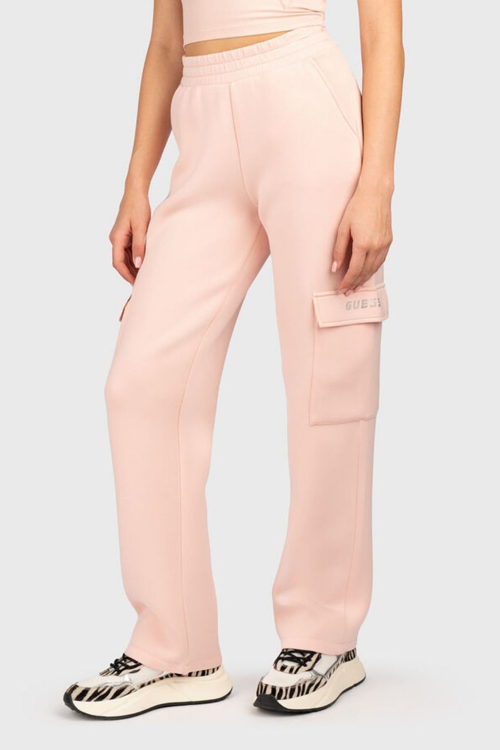 Guess Scuba Kargo Pantolon Pembe