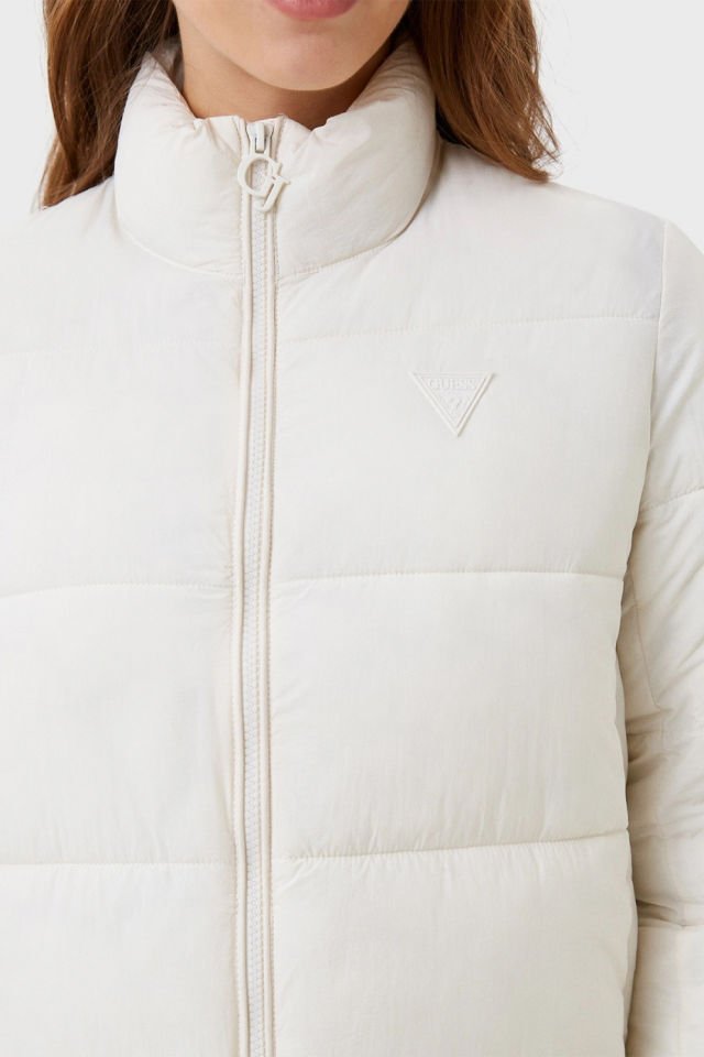 Guess Light Puffer Kadın Mont Beyaz