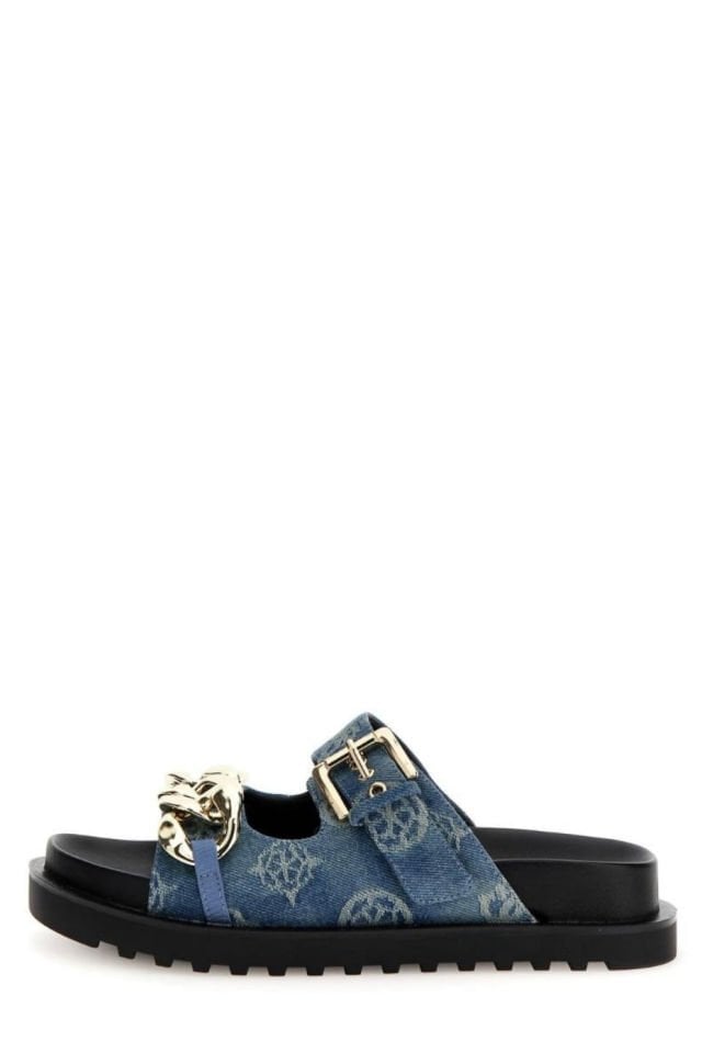 Guess Fatema 4G logolu terlik Mavi