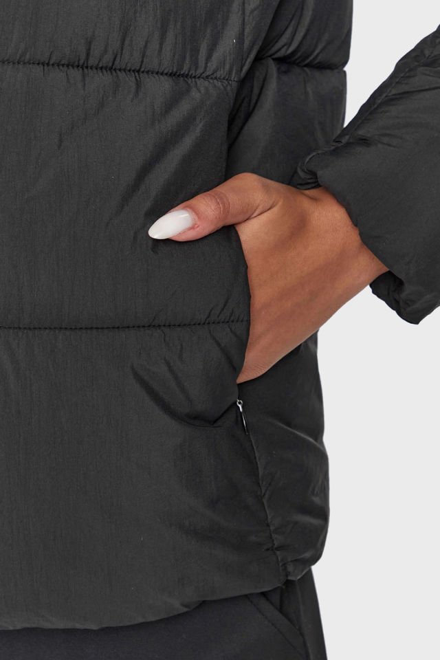 Guess Light Puffer Kadın Mont Siyah