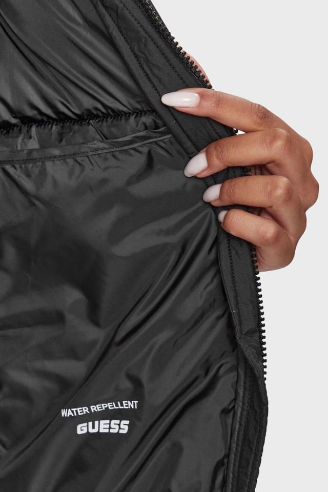 Guess Light Puffer Kadın Mont Siyah
