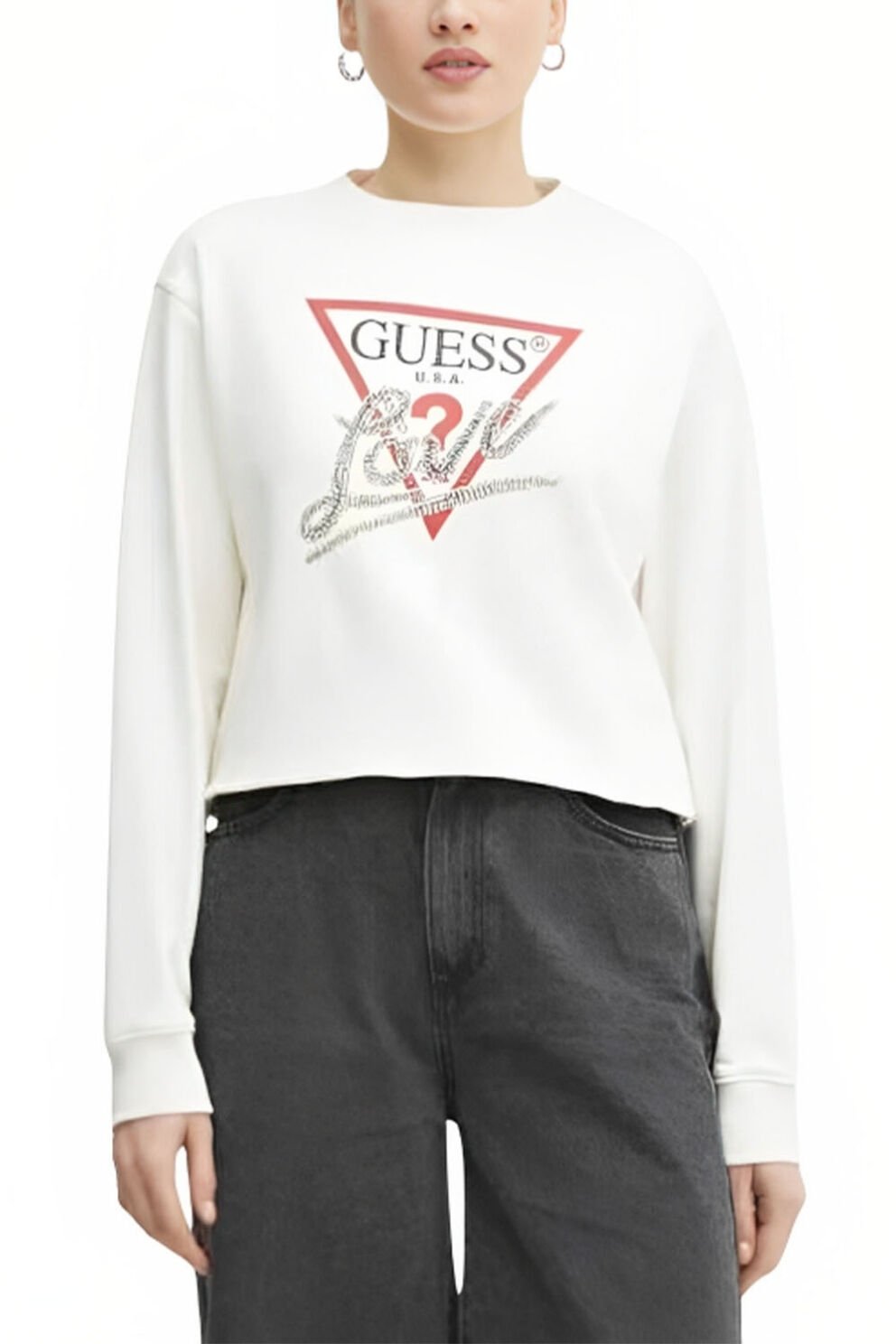 Guess Kadın Sweat Beyaz