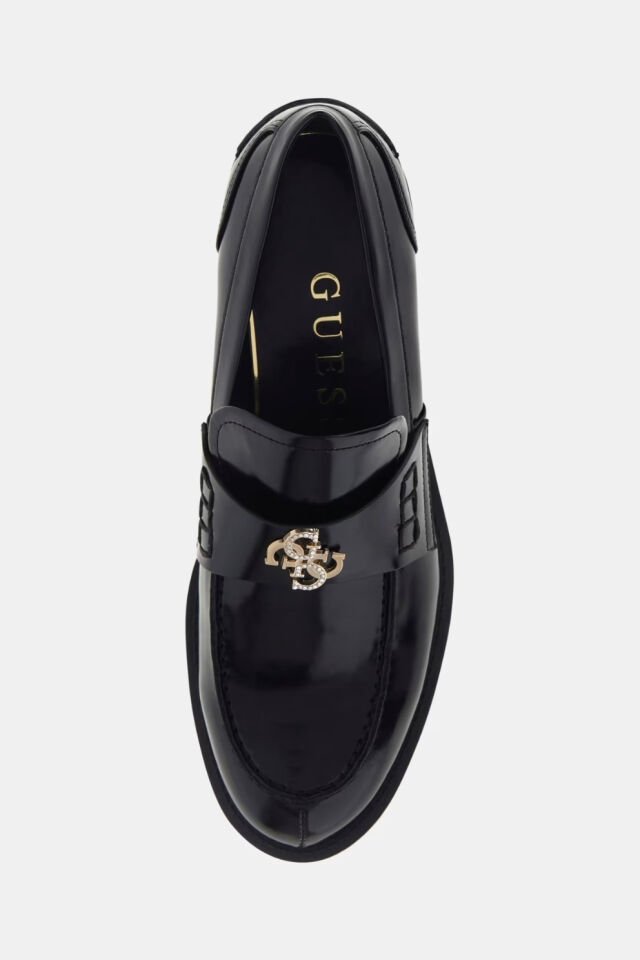 Guess Bevalee 4G Logo Mokasen Siyah