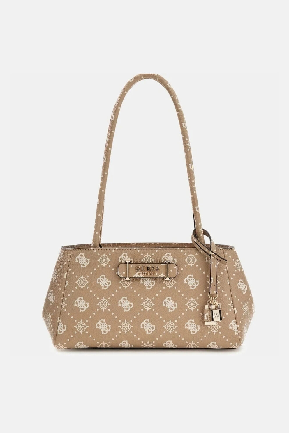 Guess Carrie Logo Kadın El Çantası Bej