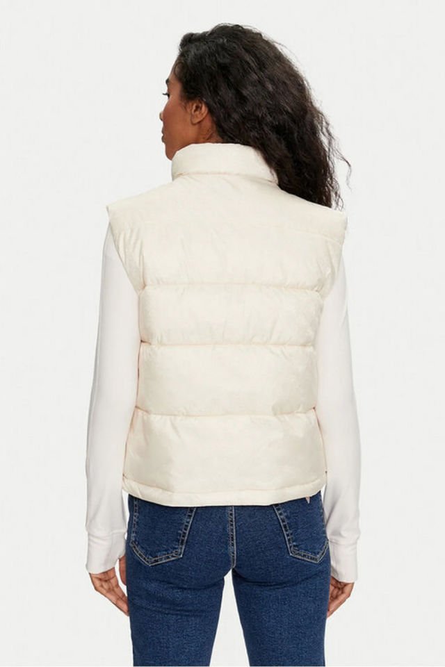 Guess 4g Logolu Şişme Yelek Bej