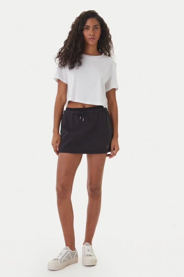 Guess T-Shirt Biały Regular Fit Beyaz