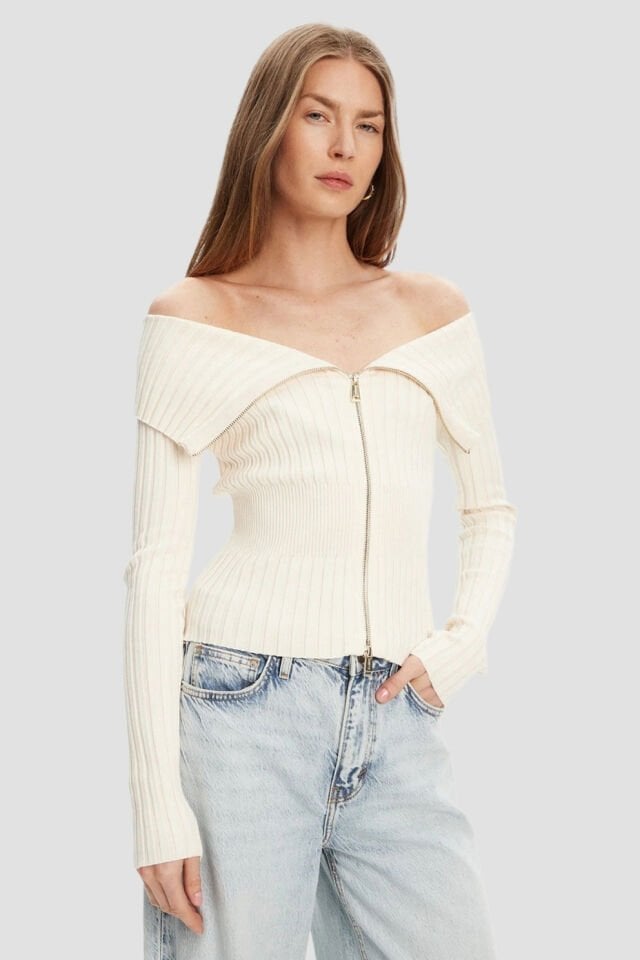 Guess Kadın Beyaz Hırka