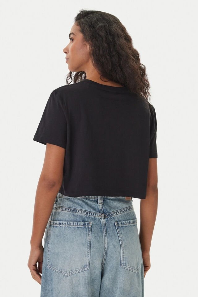 Guess T-Shirt Biały Regular Fit Siyah