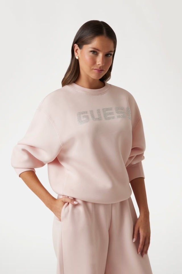 Guess Scuba Sweatshirt Pembe