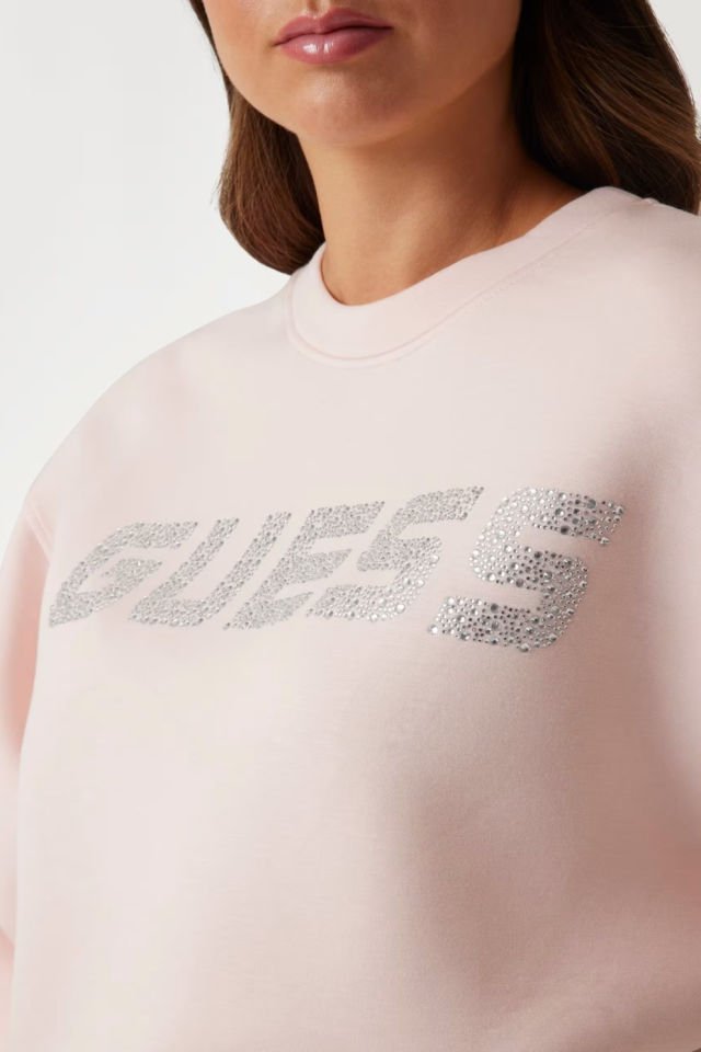 Guess Scuba Sweatshirt Pembe