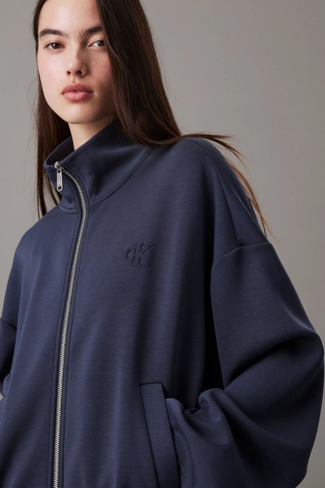 Calvin Klein Ağır Jersey Fermuarlı Ceket