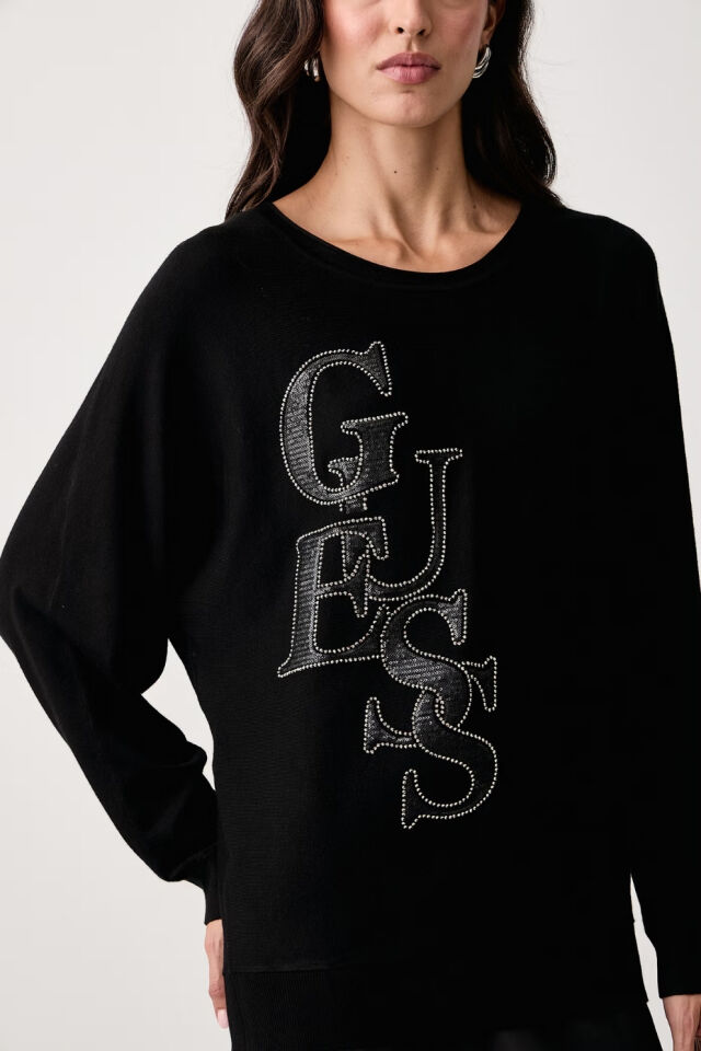 Guess Kadın Viskoz Kazağı Siyah