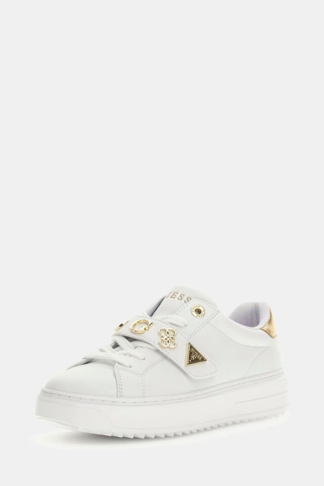 Guess Drift 4G ve Peony Logolu Sneaker Beyaz