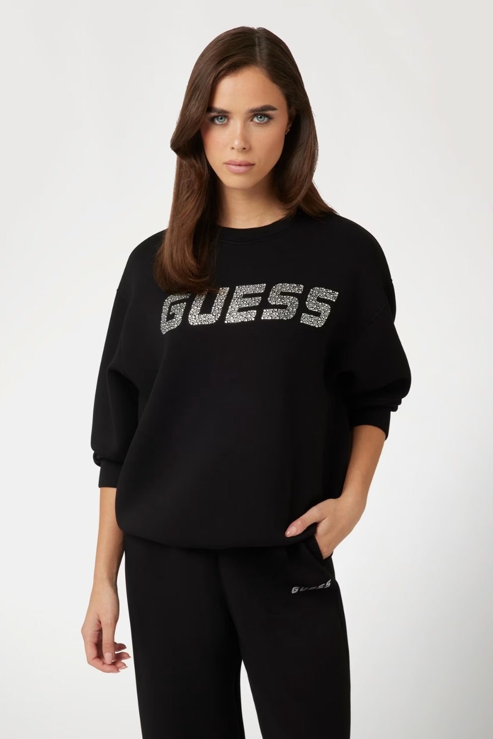 Guess Scuba Sweatshirt Siyah