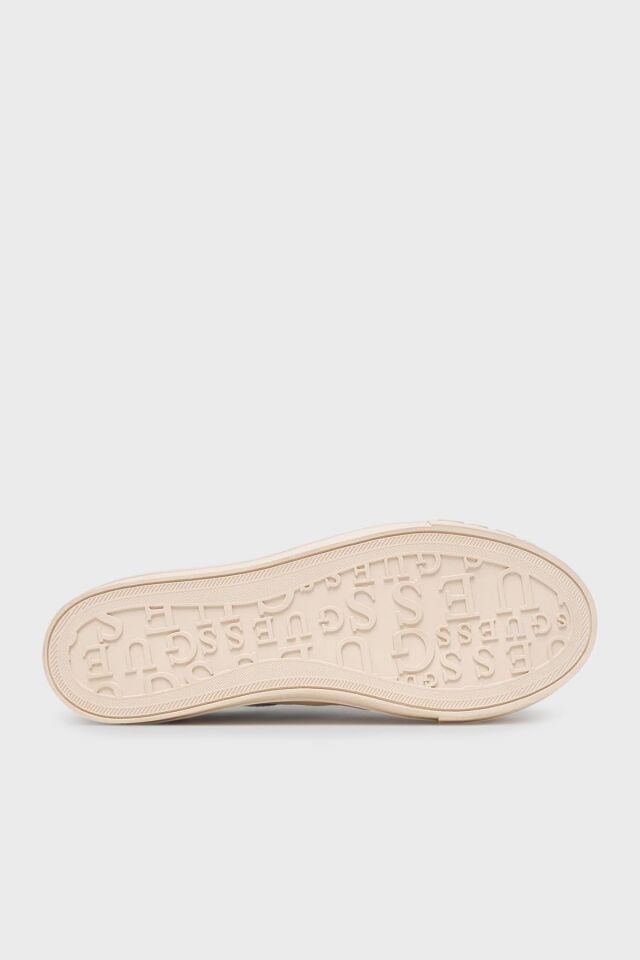 Guess Issah Logolu Bağcıklı Sneaker Bayan Ayakkabı Mavi Denim