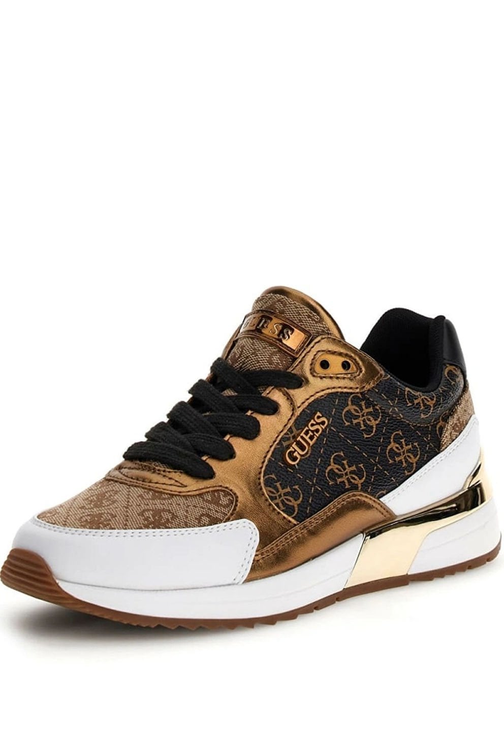 Guess 4G Logolu Kadın Sneaker Kahverengi