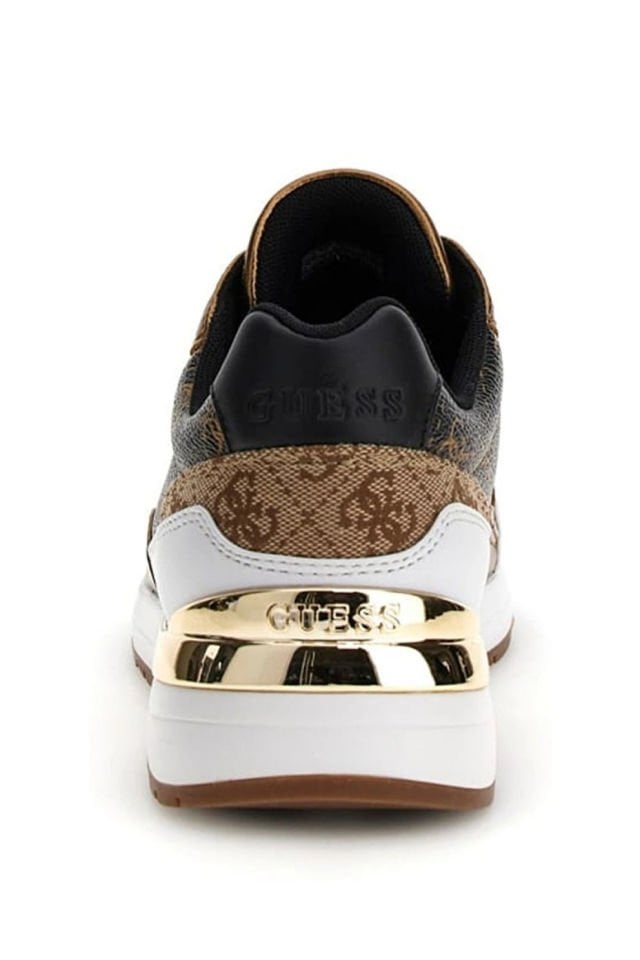 Guess 4G Logolu Kadın Sneaker Kahverengi