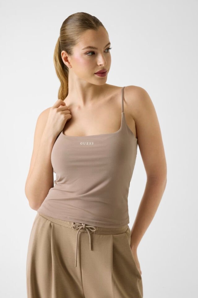 Guess  Fitilli Örgü Üst Kahverengi