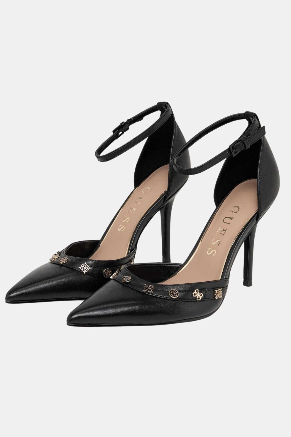 Guess Nanae 4G Peony Logo Mahkeme Ayakkabısı Siyah