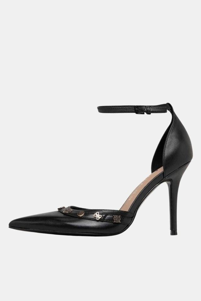 Guess Nanae 4G Peony Logo Mahkeme Ayakkabısı Siyah