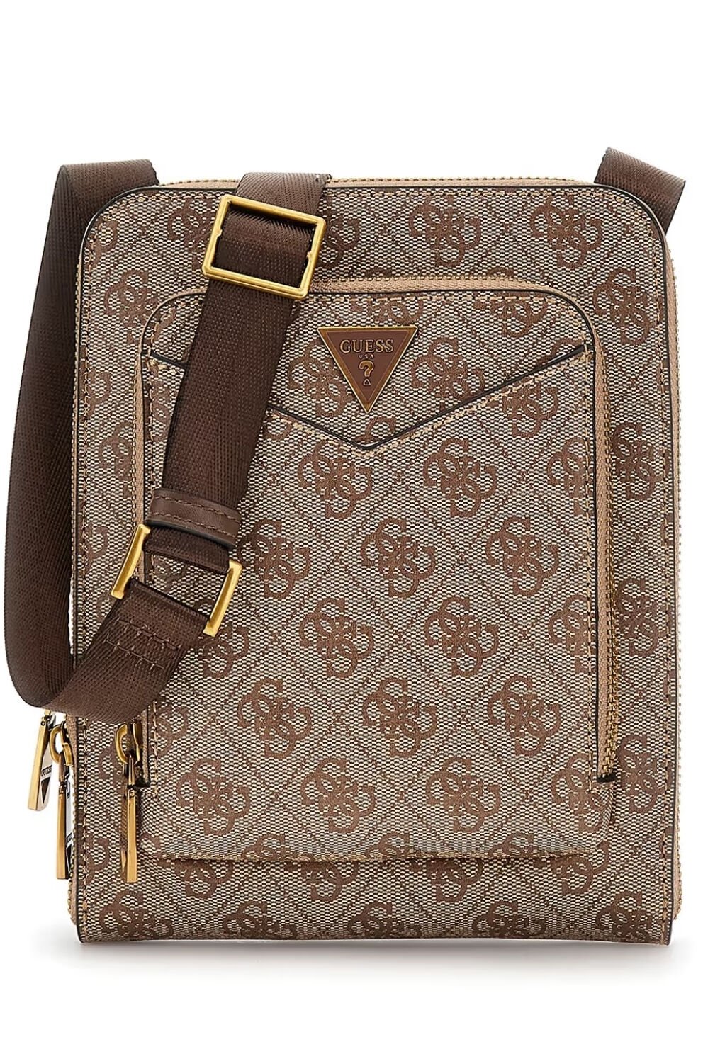 Guess Siena Flat Tasarım Çapraz Çanta Bej
