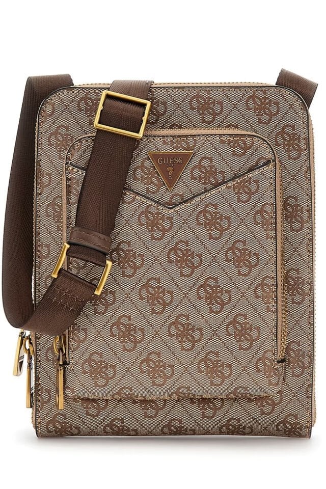 Guess Siena Flat Tasarım Çapraz Çanta Bej