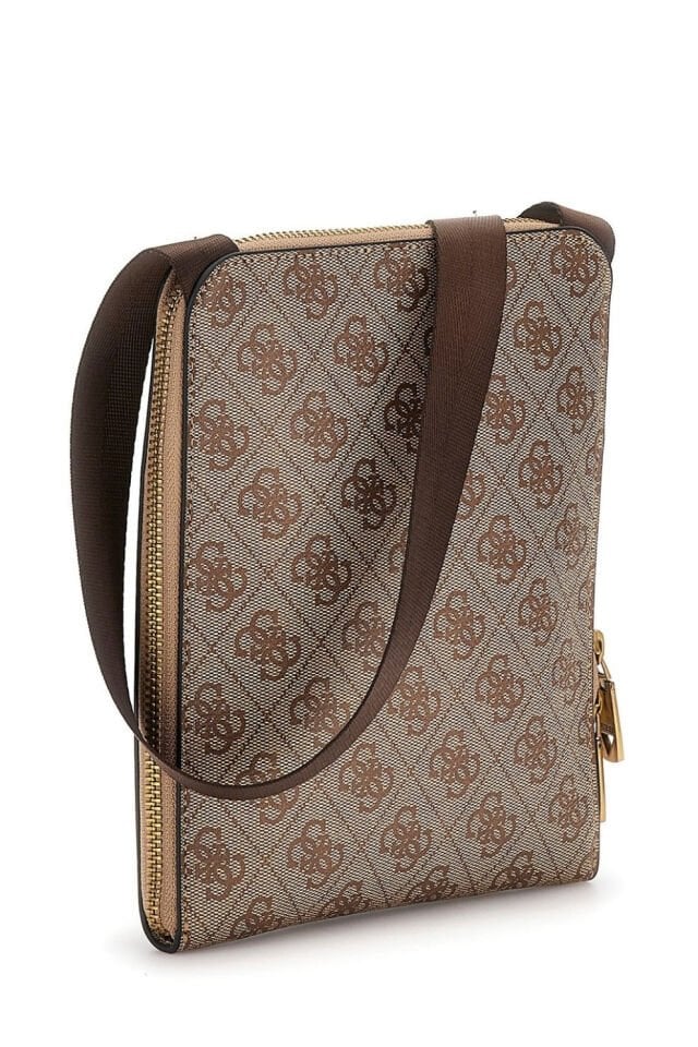 Guess Siena Flat Tasarım Çapraz Çanta Bej