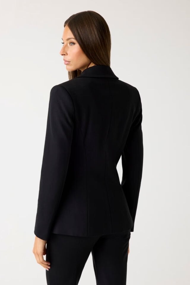 Guess Tek Düğmeli Blazer Siyah