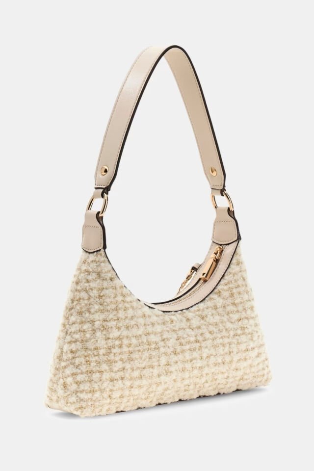 Guess Everlee Tüvit Omuz Çantası Bej