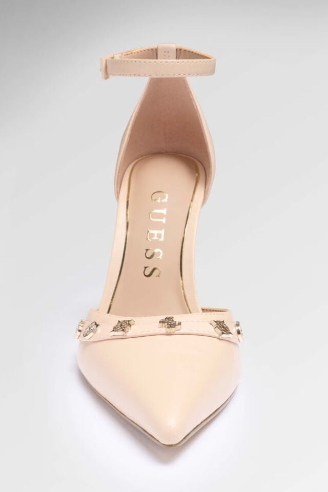 Guess Nanae 4G Peony Logo Mahkeme Ayakkabısı Bej