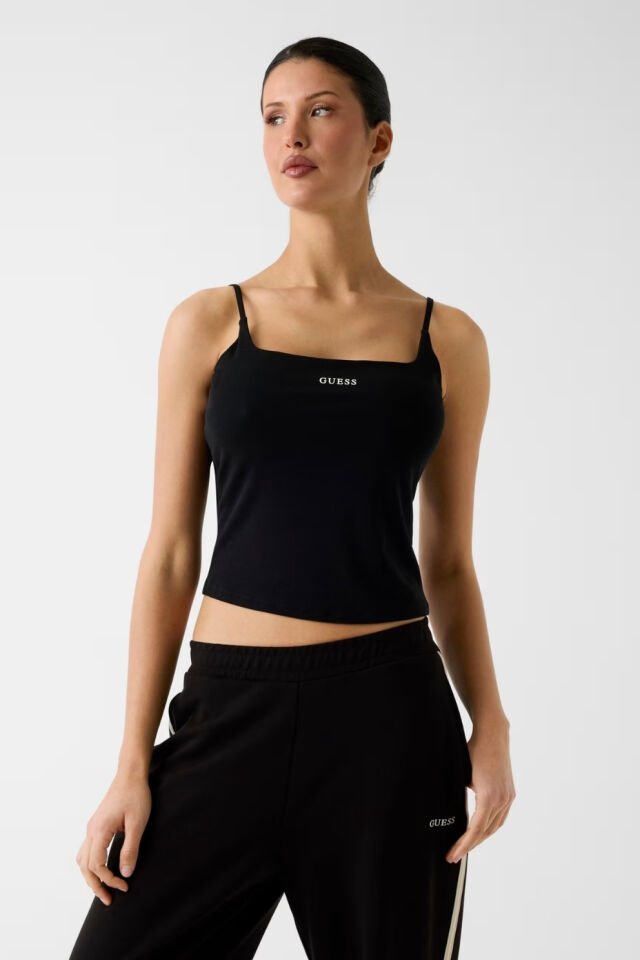 Guess  Fitilli Örgü Üst Siyah