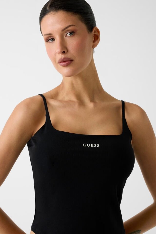 Guess  Fitilli Örgü Üst Siyah