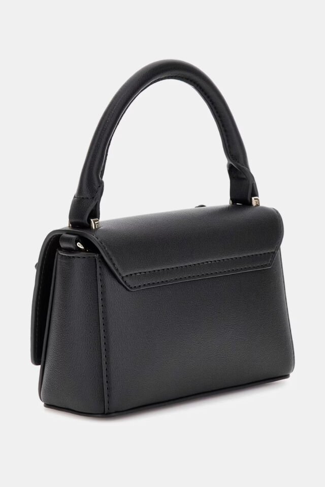 Guess Zaria Çiçekli Mini El Çantası Siyah