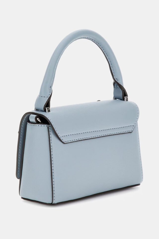 Guess Zaria Çiçekli Mini El Çantası Mavi