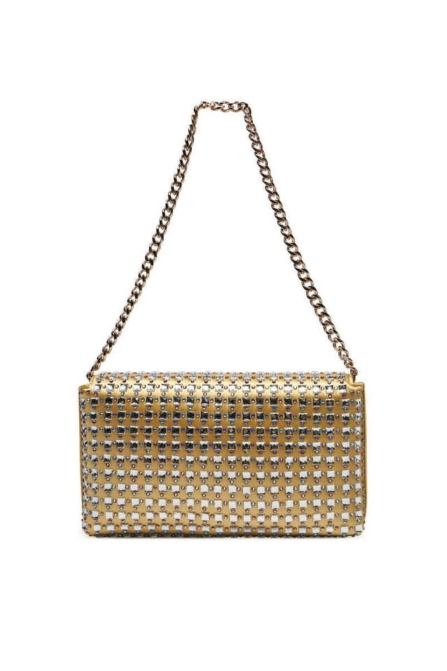 Guess Zalına Flap Cluth Kadın Sarı Omuz Çantası