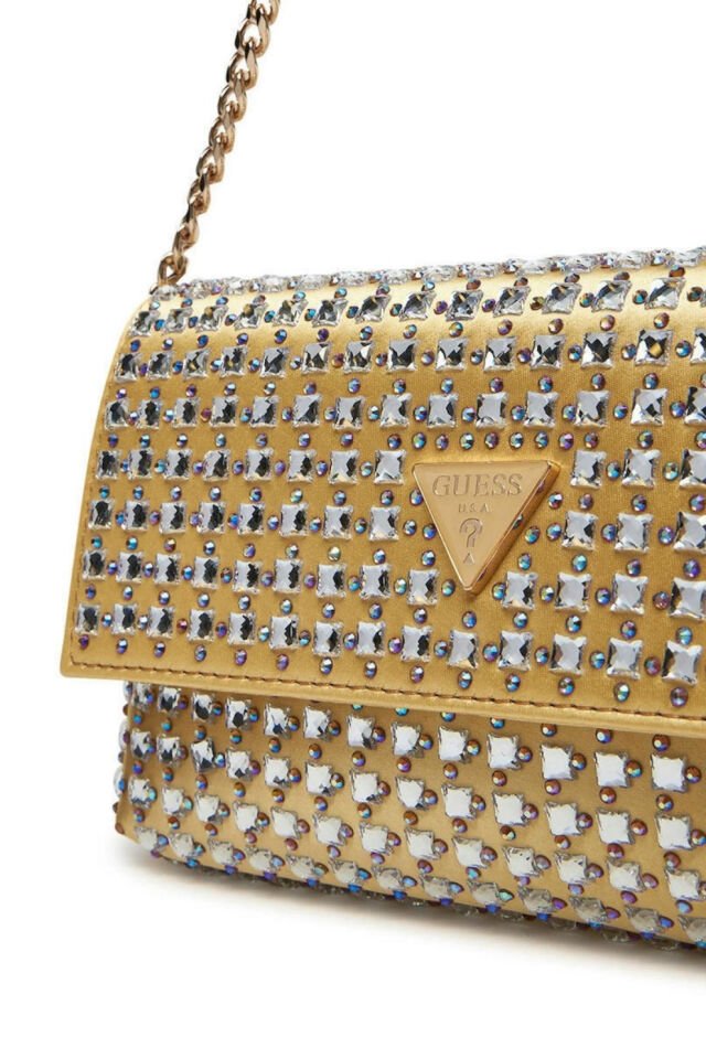 Guess Zalına Flap Cluth Kadın Sarı Omuz Çantası