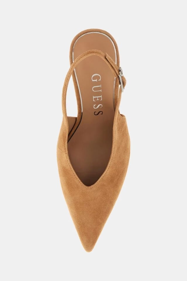Guess Primo Süet Slingback’ler Kahverengi