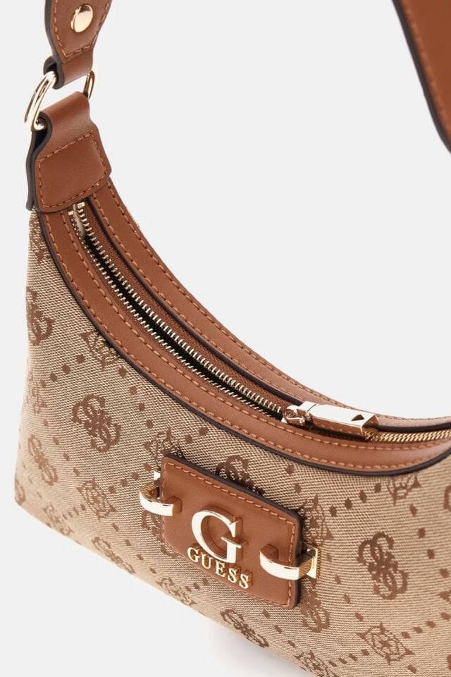 Guess Neda 4G ve Peony Logolu Omuz Çantası Bej