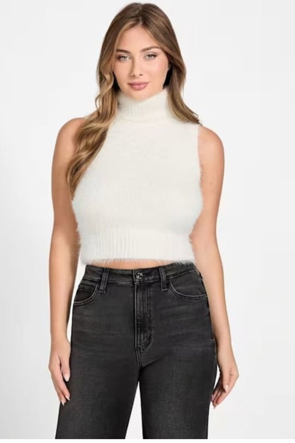 Guess Mei Kadın Beyaz Triko