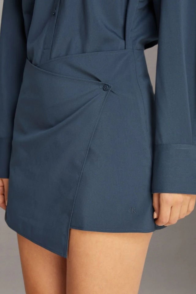 Calvin Klein Sarma Mini Elbise Mavi