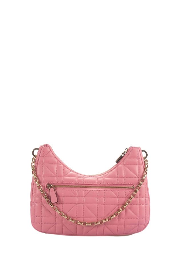 Guess Assia Kapitoneli Omuz Çantası Pembe