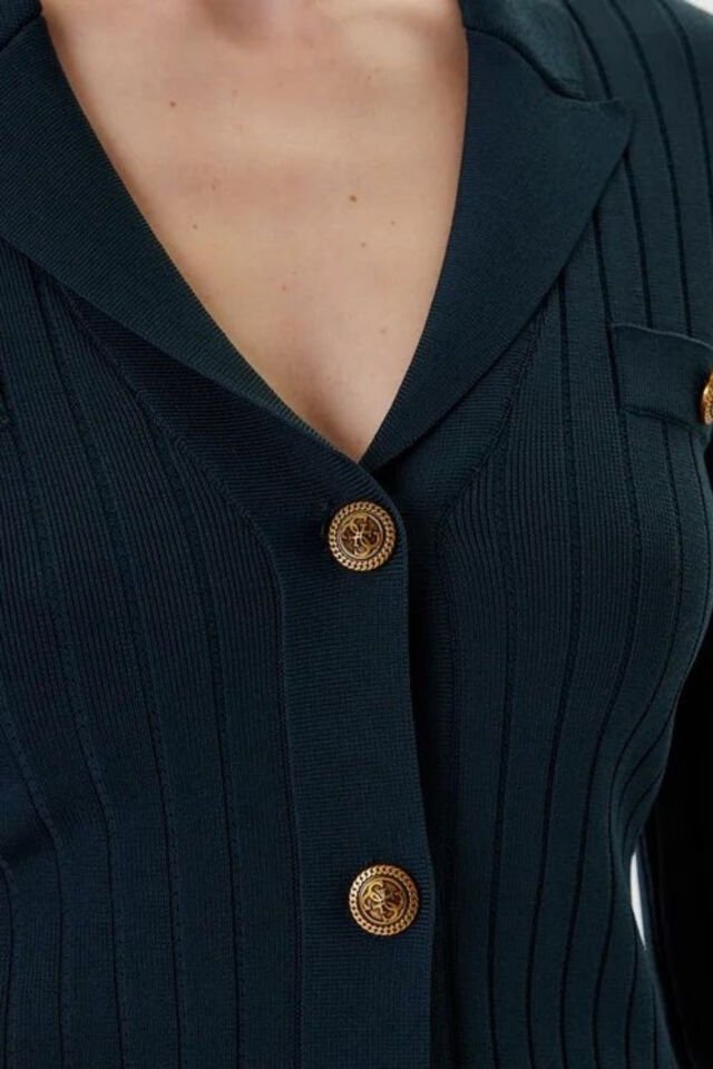 Guess Cardigan Yeşil Normal Kesim Hırka