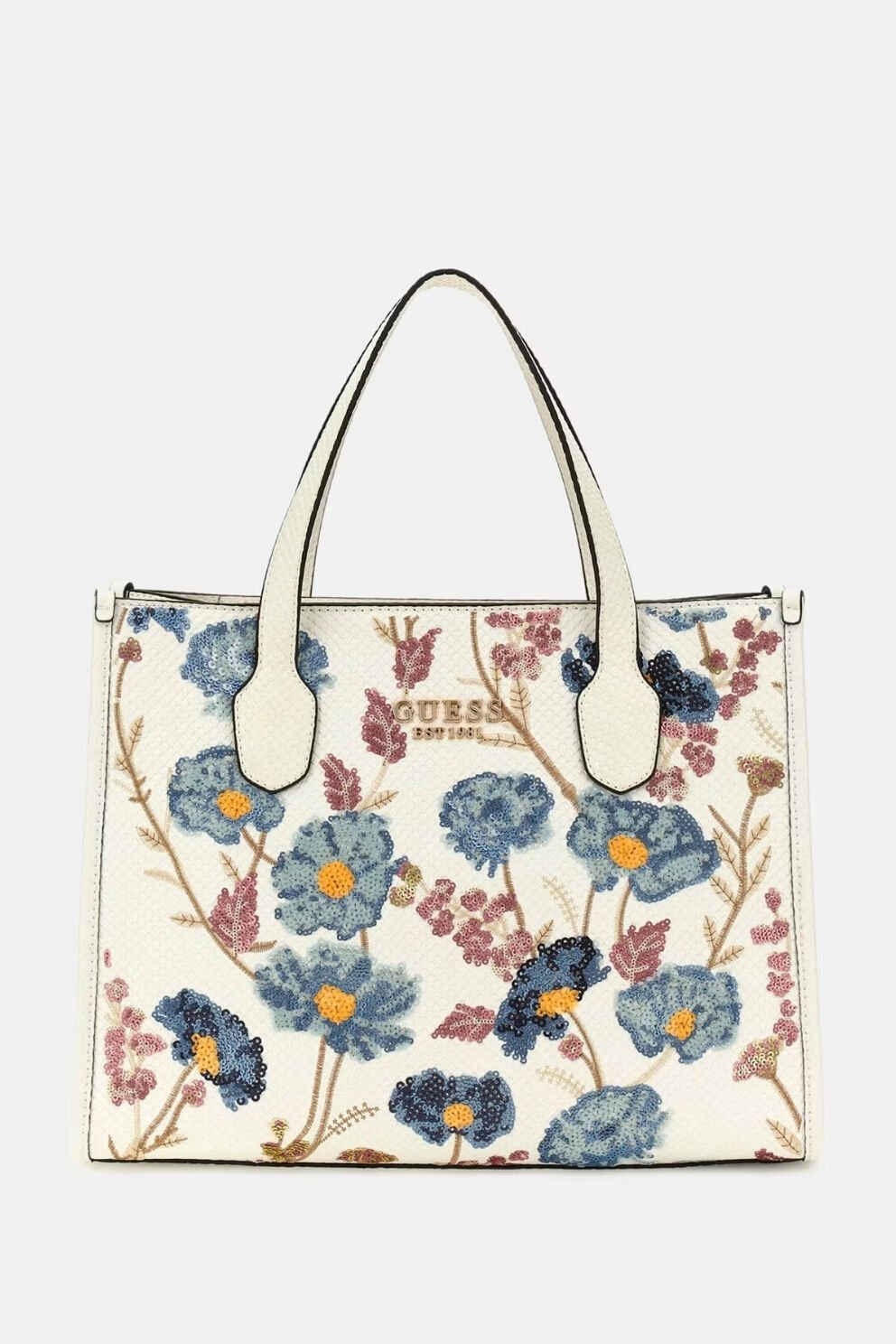 Guess Zaria Payetli El Çantası Çiçek Desenli