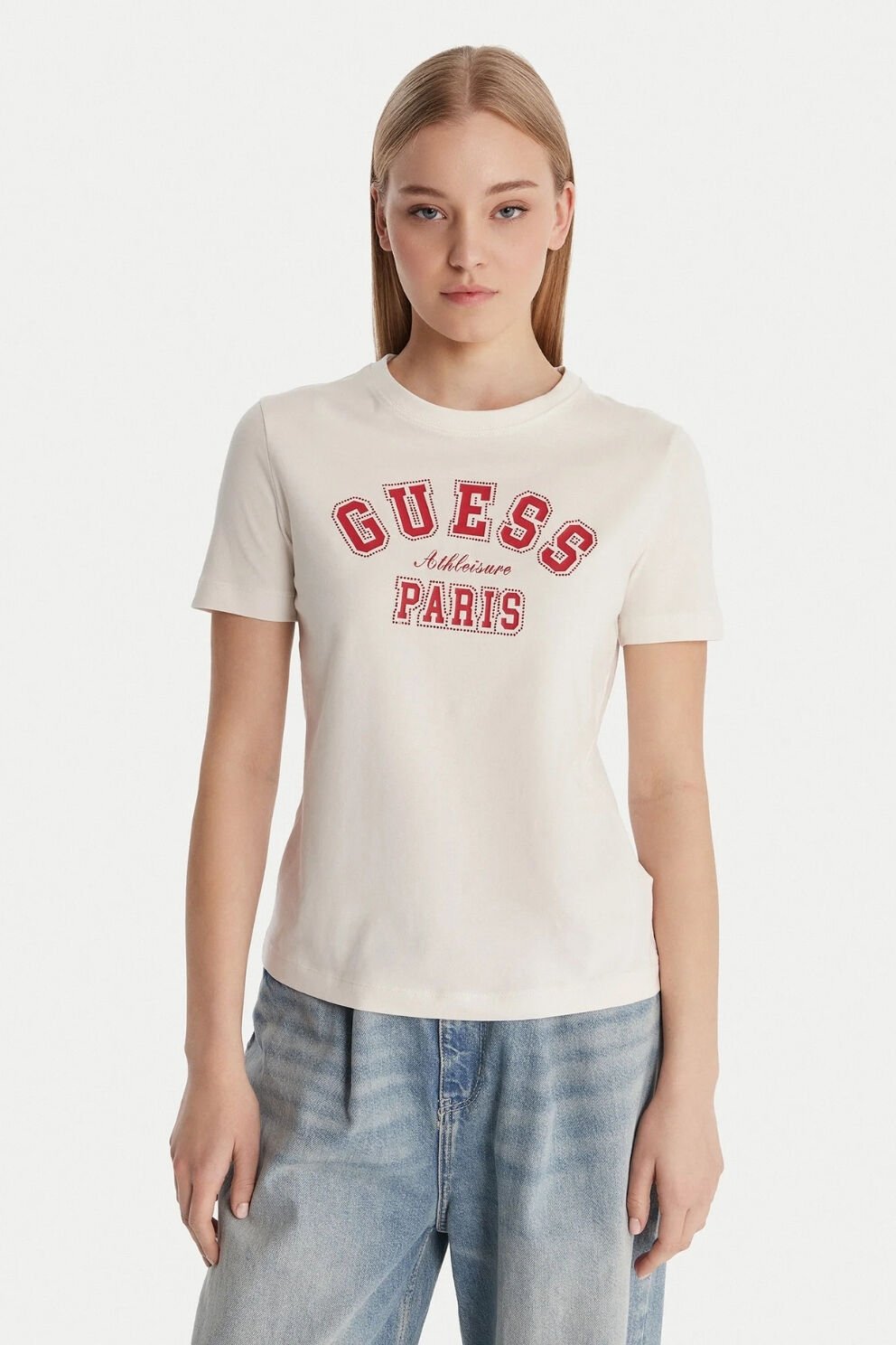 Guess Rhinestones Logolu Tişört