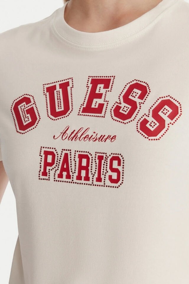 Guess Rhinestones Logolu Tişört