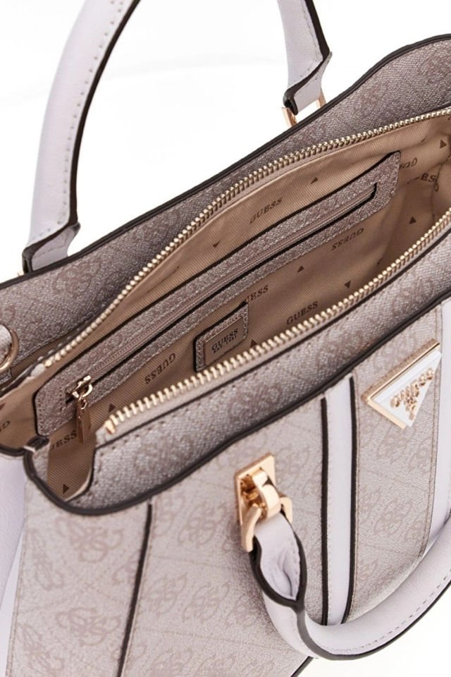 Guess Noreen 4G Logolu El Çantası Gri