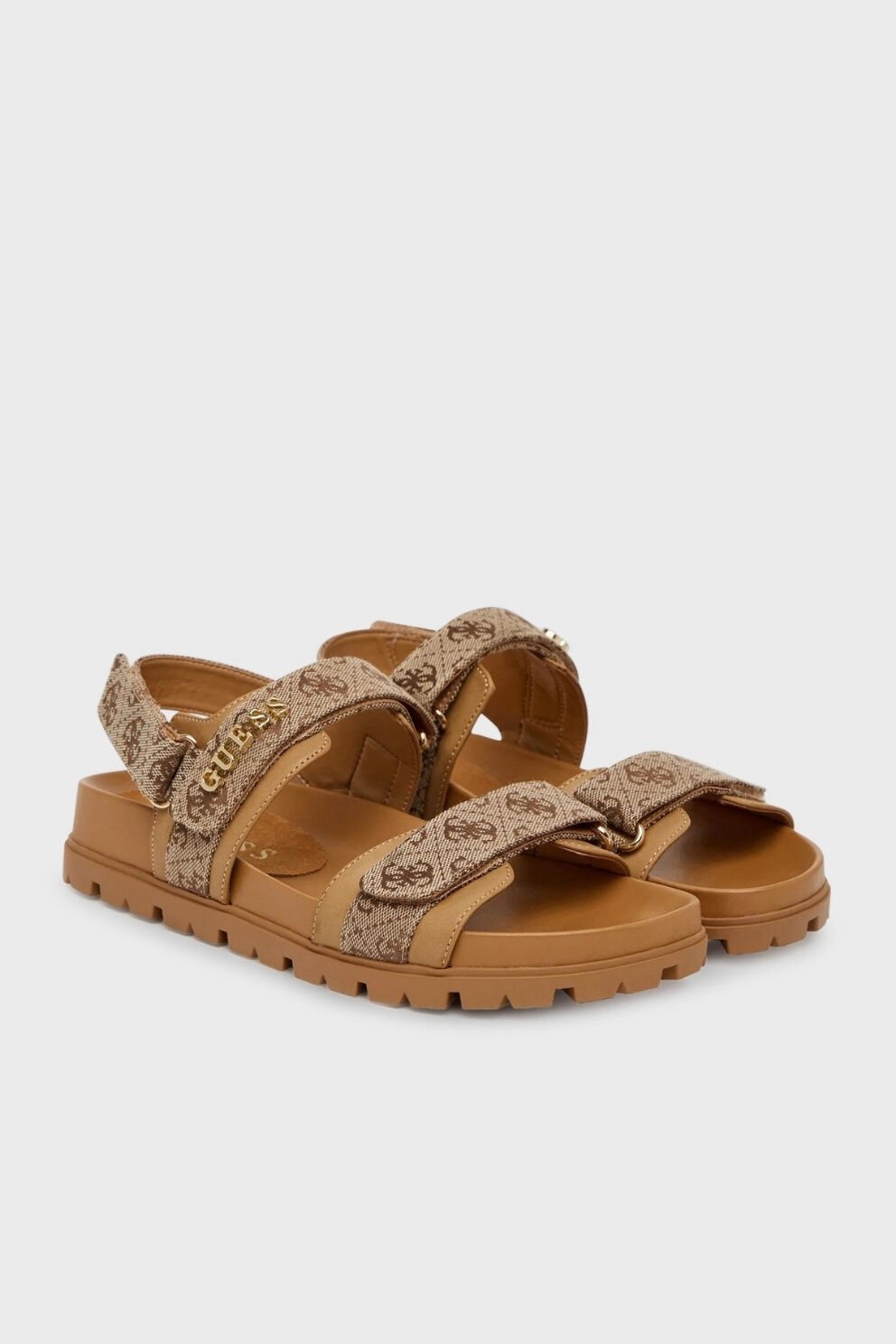 Guess Florizi Logolu Cırt Cırtlı Bayan Sandalet