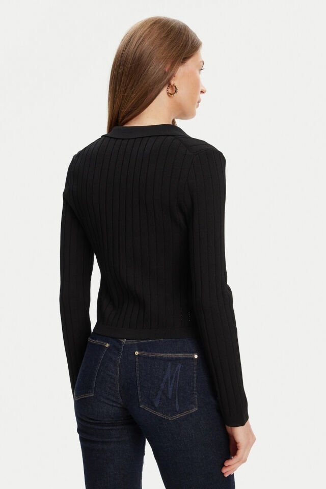 Guess Cardigan Siyah Normal Kesim Hırka