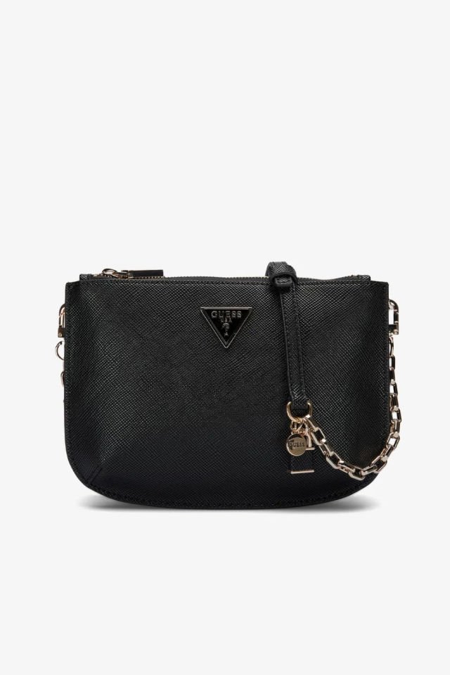 Guess Errin Frame Clutch Kadın El Çantası Siyah